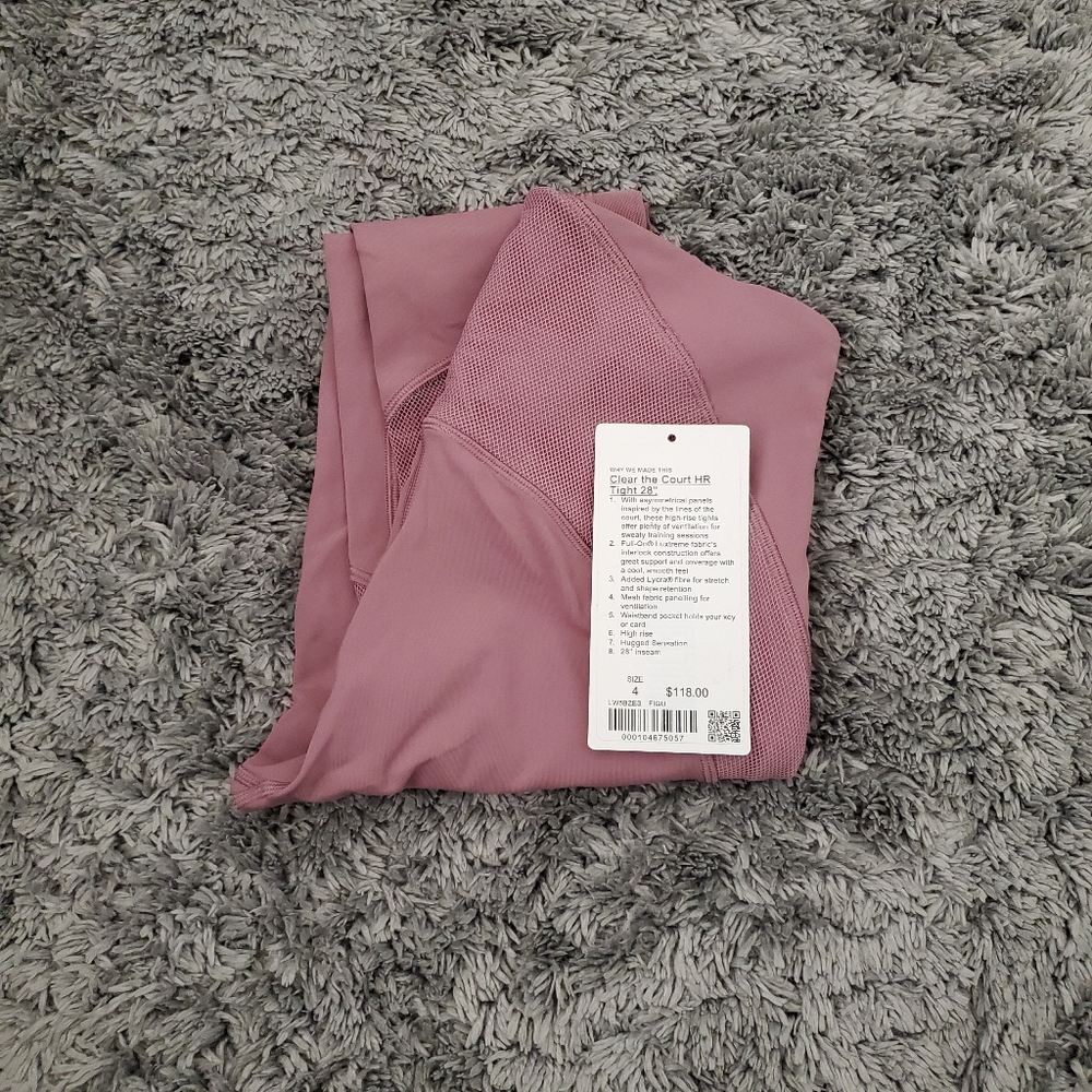 Lululemon Clear the Court HR 28" size4